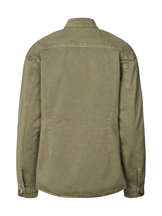 Rabens Saloner Jozephine Canvas Light Shirt Burnt Olive